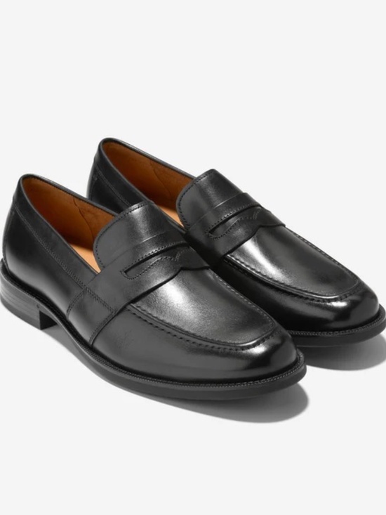 Men\'s Cole Haan Bedford Penny Loafers in Black Leather C40257